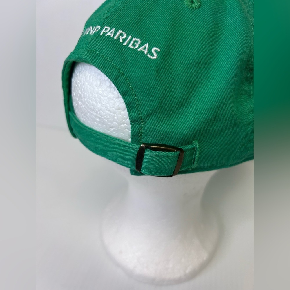 🎾”American Needle” NWT BNP Tennis Tournament Green Fabric Embroidered Cap - Picture 12 of 14